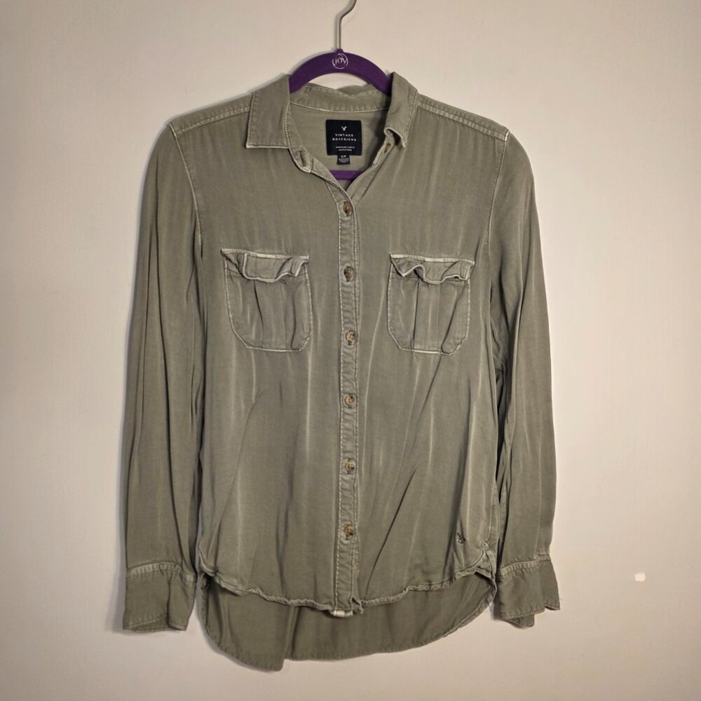 Vintage Boyfriend Button Up Shirt